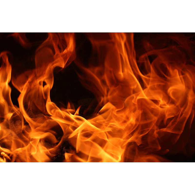 Flamme - photographie sur toile tendue, L 12 po x H 8 po