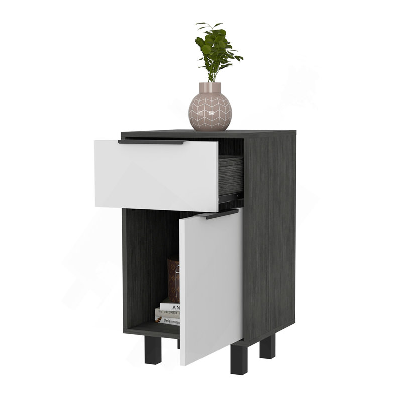 Table de chevet 1 tiroir Smokey