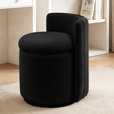 Fauteuil d'appoint moderne pivotant en tonneau pivotant avec base ronde