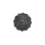 Table d'appoint ronde en aluminium argent antique Leaf, 43 cm L x 43 cm P x 50 cm H