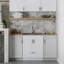 Armoire de buanderie avec robinet et évier en acier inoxydable