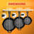 NutriChef Non-Stick 3 Piece Skillet Set