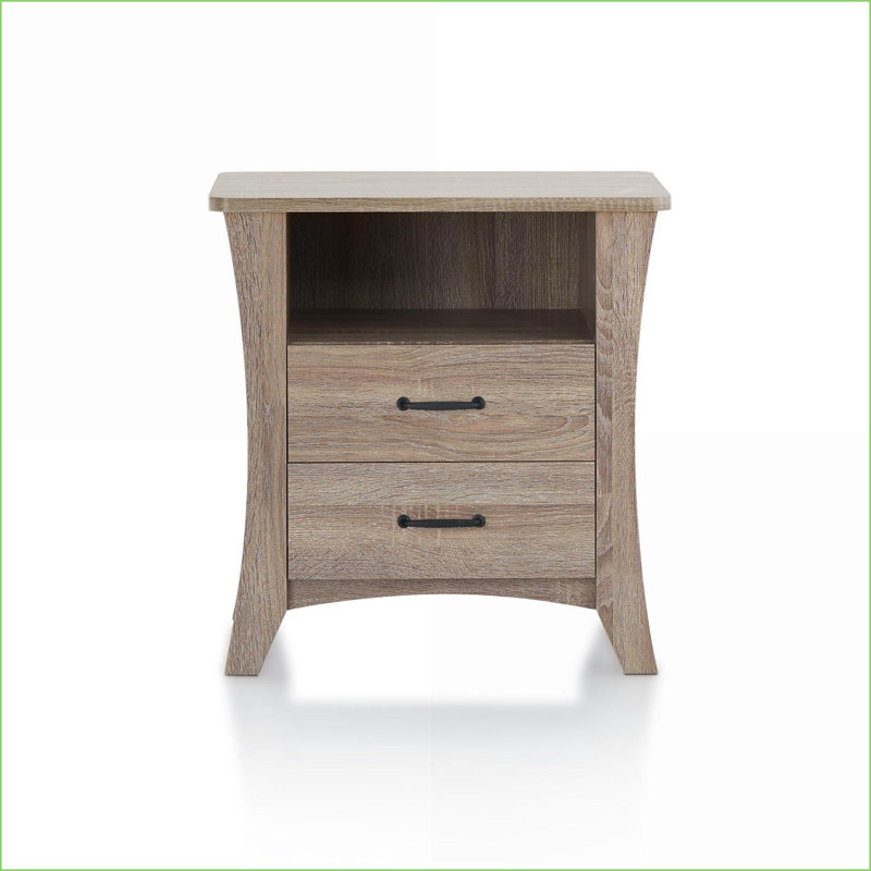 Table basse rustique à finition naturelle pour le salon avec rangement et amp; Assemblage KD, tiroirs à glissières en métal