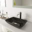 Lavabo de salle de bain rectangulaire en verre avec robinet H 10 po L 18 po x l 13 po x H 4 po Donatello-44789929-44823661