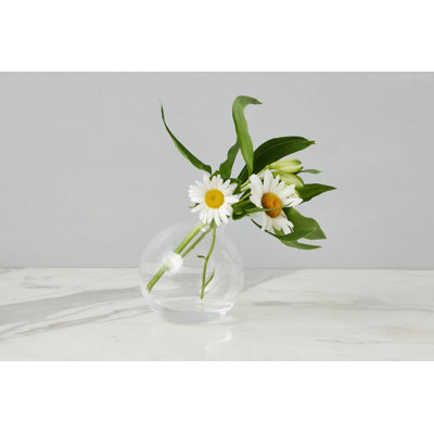 Glass Sphere Bud Vase