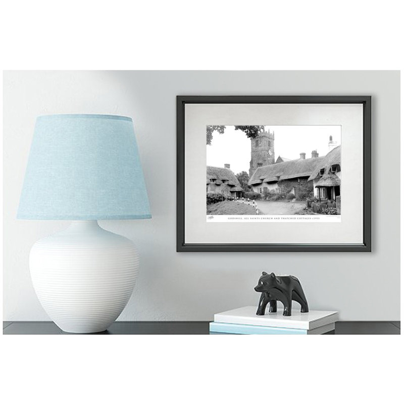 Godshill, All Saints Church And Thatched Cottages C1955 - Single Picture Frame Print, 45cm H x 60cm W x 2.3cm D