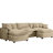 Tan Corduroy With Soft Fabric, Providing A Cozy Touch Fabric In Tan, Complementing Any Decor Style