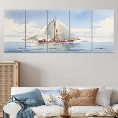 «Seafaring Symphony Voilier, sérénité, 5 pièces», 5 pièces