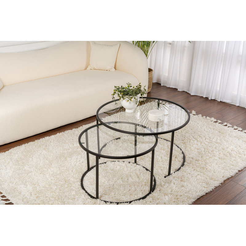 Nyshae Round Coffee Table Set
