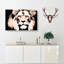 Lion In Abstract - Wrapped Canvas-55308325