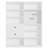 79" H X 55" W 8 Cubby Display Book Shelves With Pegboard And Deep Drawer-1682051445