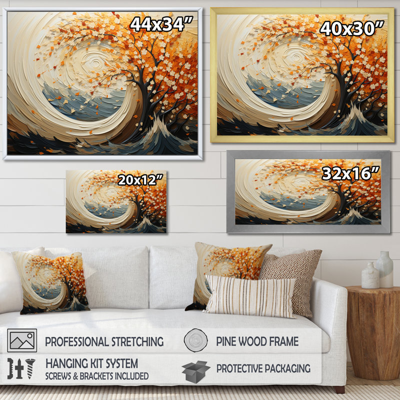Karmas Wheat Whirl Meadow II, Toile tendue, H 34 po x l 44 po x P 1,5 po