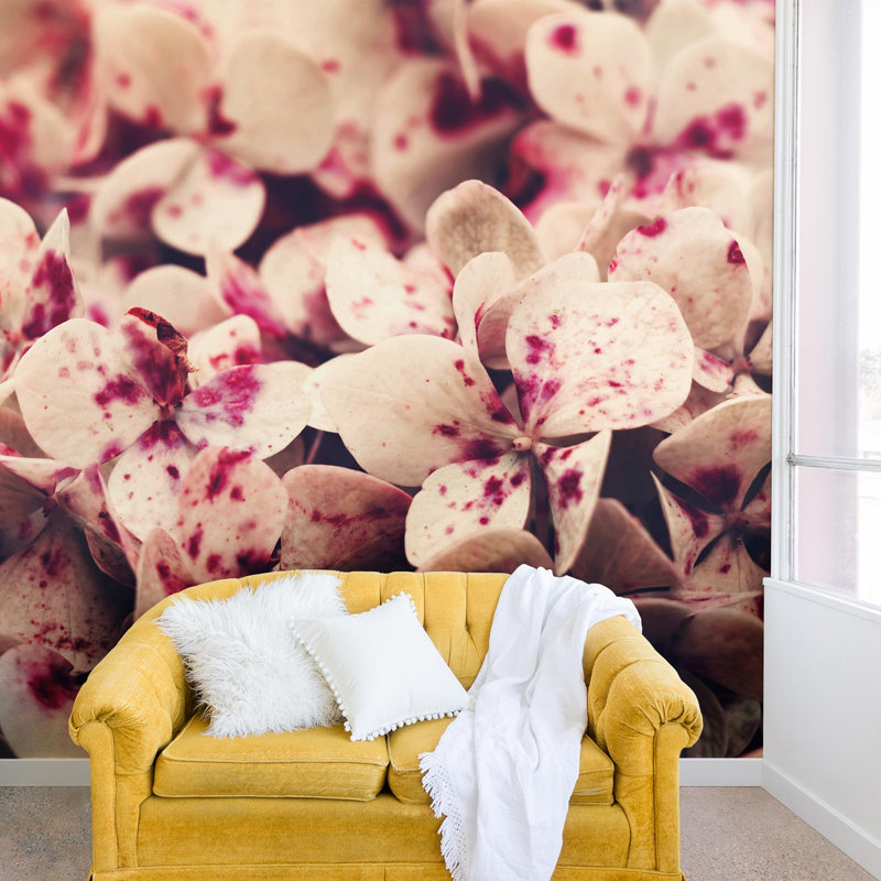 Murale freckels hortensia ingrid beddoes, L 96 po x l 144 po