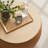 Modway Perla 26" Wide Faux Leather Round Cocktail Ottoman with Storage