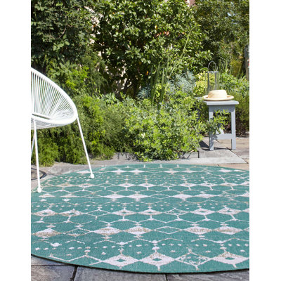 Tapis bleu sarcelle Southwestern