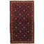 Hand-Knotted Rizbaft Red Wool Rug 3'2" X 6'1"