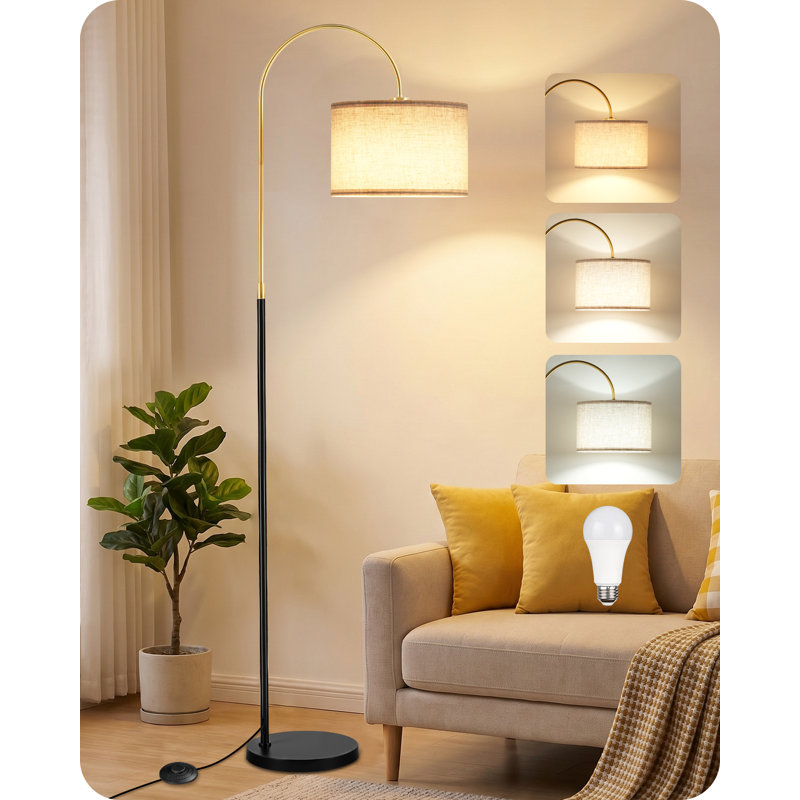 Lampe sur pied à intensité variable 65 "avec interrupteur au pied 65" 