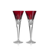 Lismore Red Toasting Flute 170ml 5.5oz Set of 2