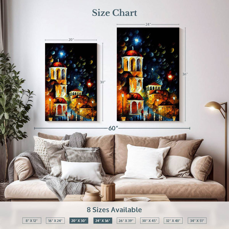 Aime Athens Night I, 36" H x 24" W