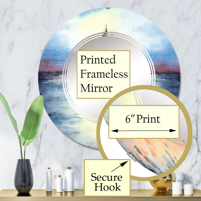 Miroir de salle de bain sans cadre, 32 po x 32 po