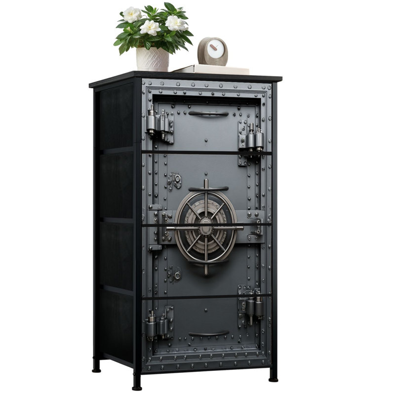 Commode pour chambre à coucher avec 4 tiroirs de rangement Mysterious Strong