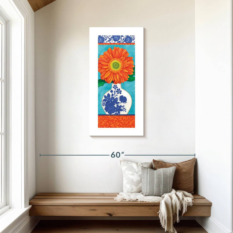 Marguerite orange en fleurs
