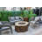 Round Concrete Smokeless Fire Pit Table-732505983