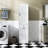 Laundry Cabinet ,With 1 Storage Cabinet And 1 Drawer - White