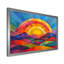 Arc-en-ciel sur des montagnes colorées abstraites - art mural arc-en-ciel-1275515777-1118524308