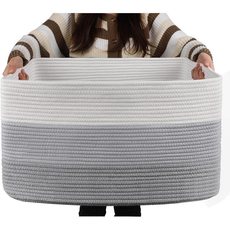 Dovecove Fabric Decorative Basket, 71, Grey