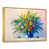 Toile avec cadre flottant or