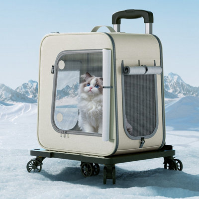 Sac à dos pour chat de grande capacité, sac de transport léger pour animal de compagnie