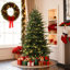 Sapin de Noël artificiel réaliste de 1,80 m (6 pi) préilluminé avec 300 lumières DEL blanc chaud