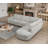 Modern Style Wedge Chaise Sectional-739404709