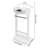 White Freestanding Sturdy Base Wooden Suit Clothes Coat Stand With Drawer