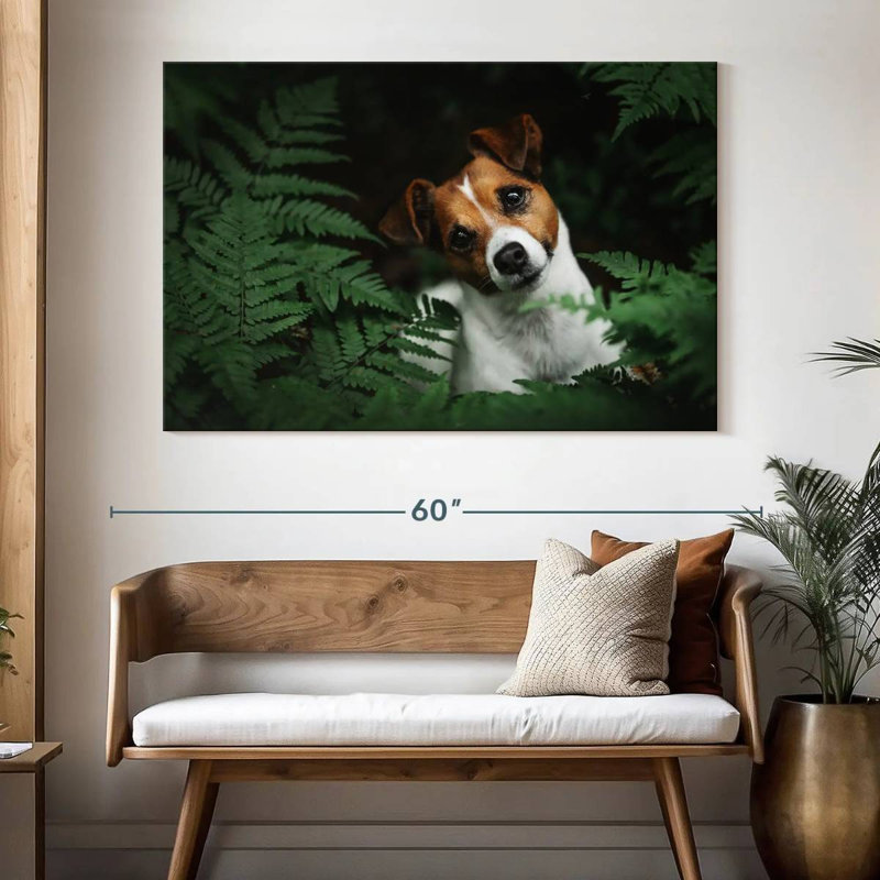 Adorable terrier, H 34 po x l 51 po