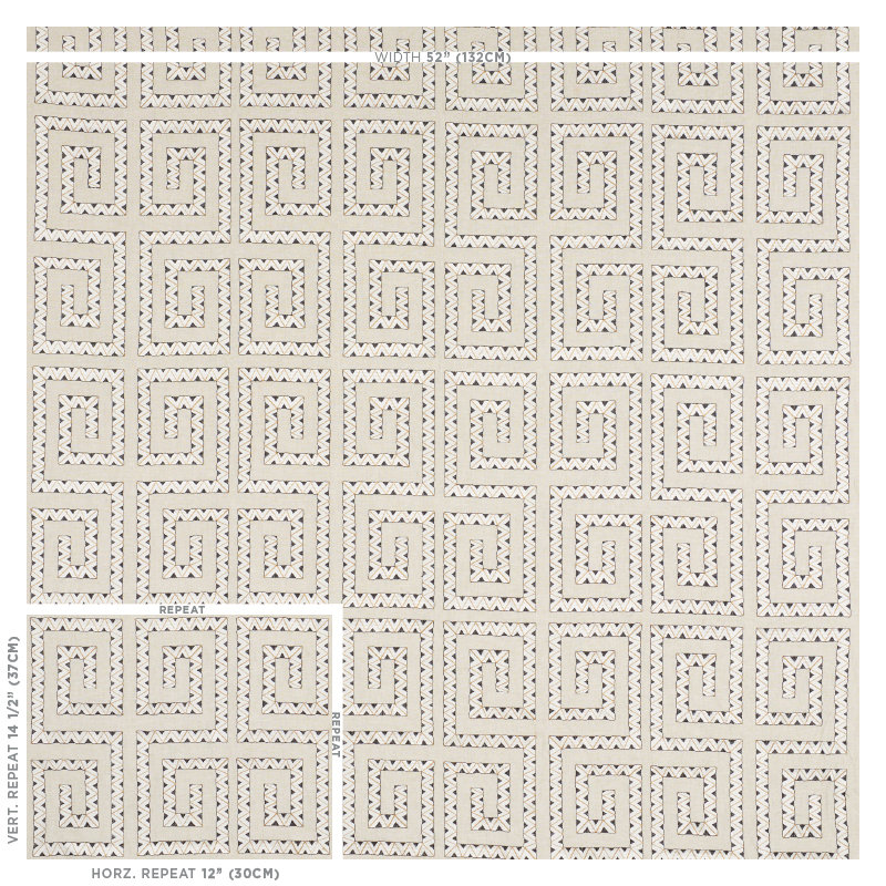 Tissu de broderie Prado, Graphite