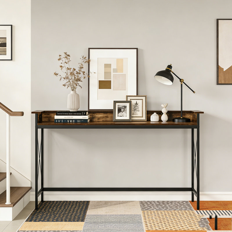 Table de canapé avec prise électrique, console