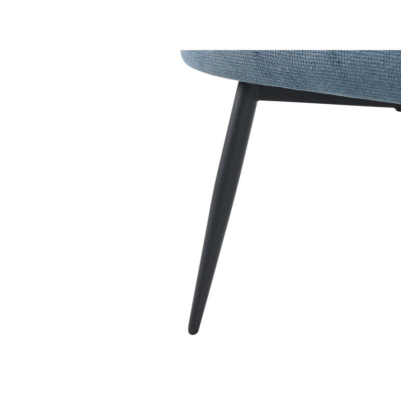 Nylon and Polyester Upholstered Bench, Blue