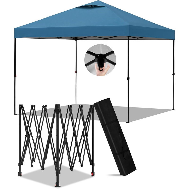 Brunston 3 x 3m Metal Party Tent, Blue