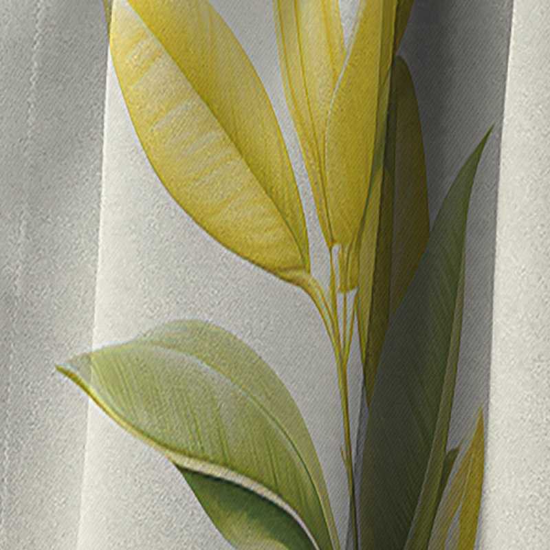 Mikel - Rideau à feuilles - Rideau occultant à motif floral - 1 panneau, L 52 po x L 95 po