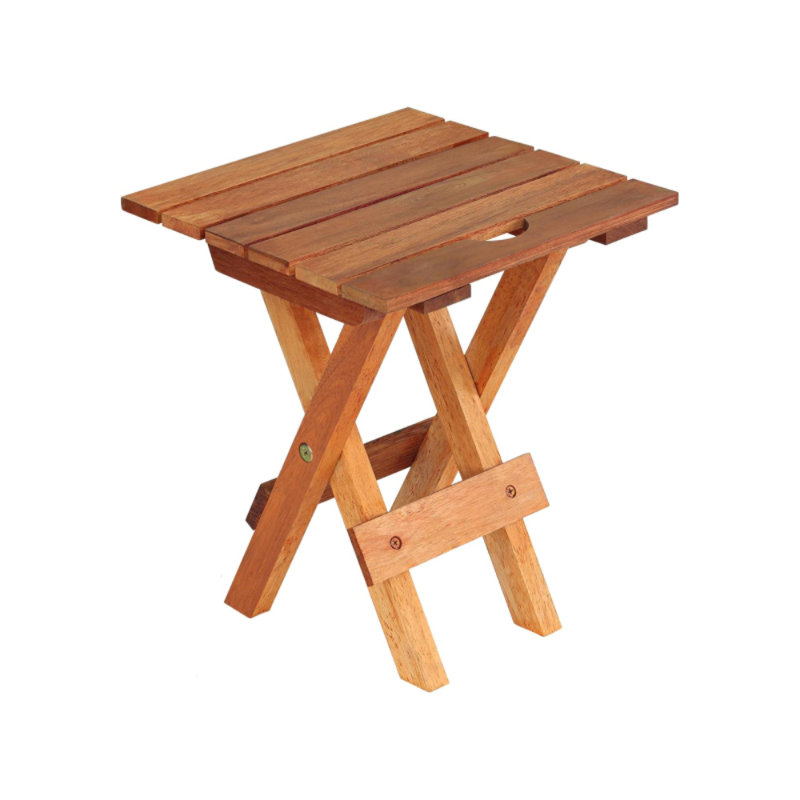 Jaydenlee Square Wood Folding Outdoor Side Table , 15'' in. W 15'' in. D