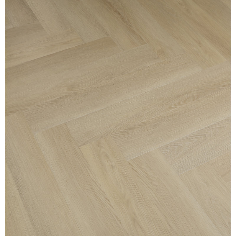 The Terra Collection Herringbone SPC Flooring 30"L X 6mm, 16.53 Sf/Box, Pacific Oak