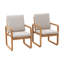 Chaise de patio avec coussins 