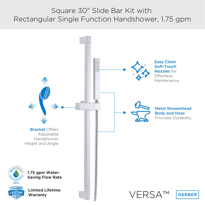 Full/Standard Handheld Shower Head, Chrome