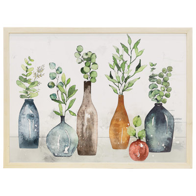 Jars with Greenery