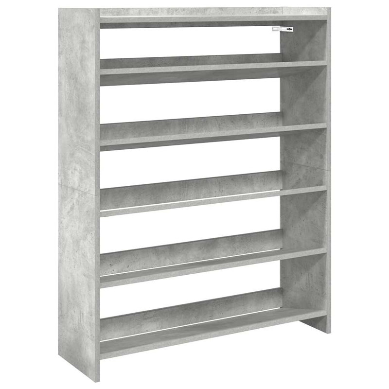 18 Pair Shoe Rack, Concrete Grey