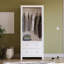 Morley 2 Door 2 Drawer Wardrobe With Hanging Clothes Rail Bedroom Furniture-1528776270