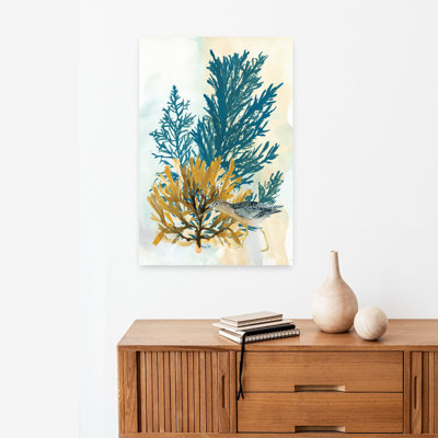Au bord de la mer, 1 oiseau, art côtier