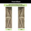 Porte en bois de pin massif non assemblé Arrow Design-132224863-132224868